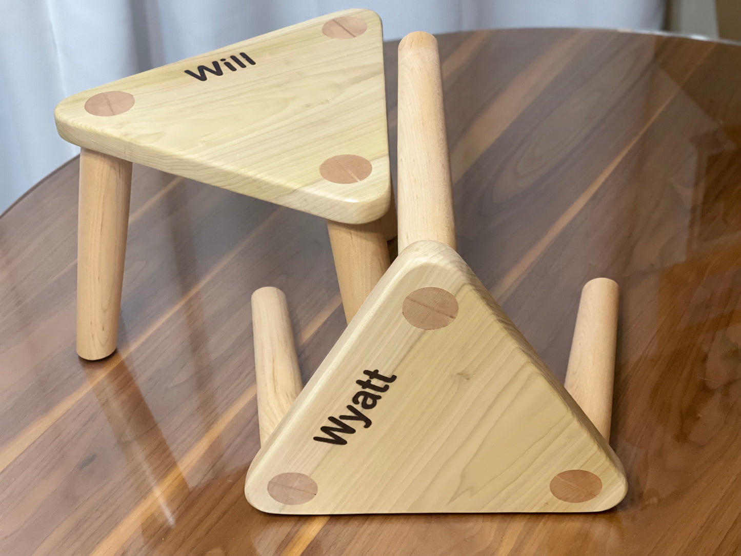 Hardwood Stool- with child’s name