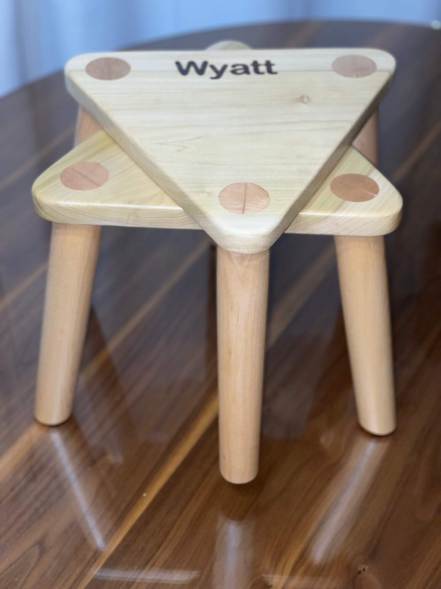 Hardwood Stool- with child’s name