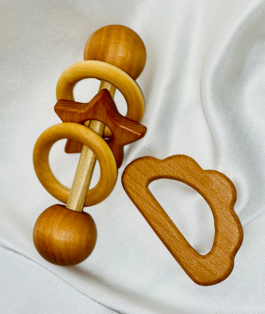 Rattle & Teether Set, “Rising Star”