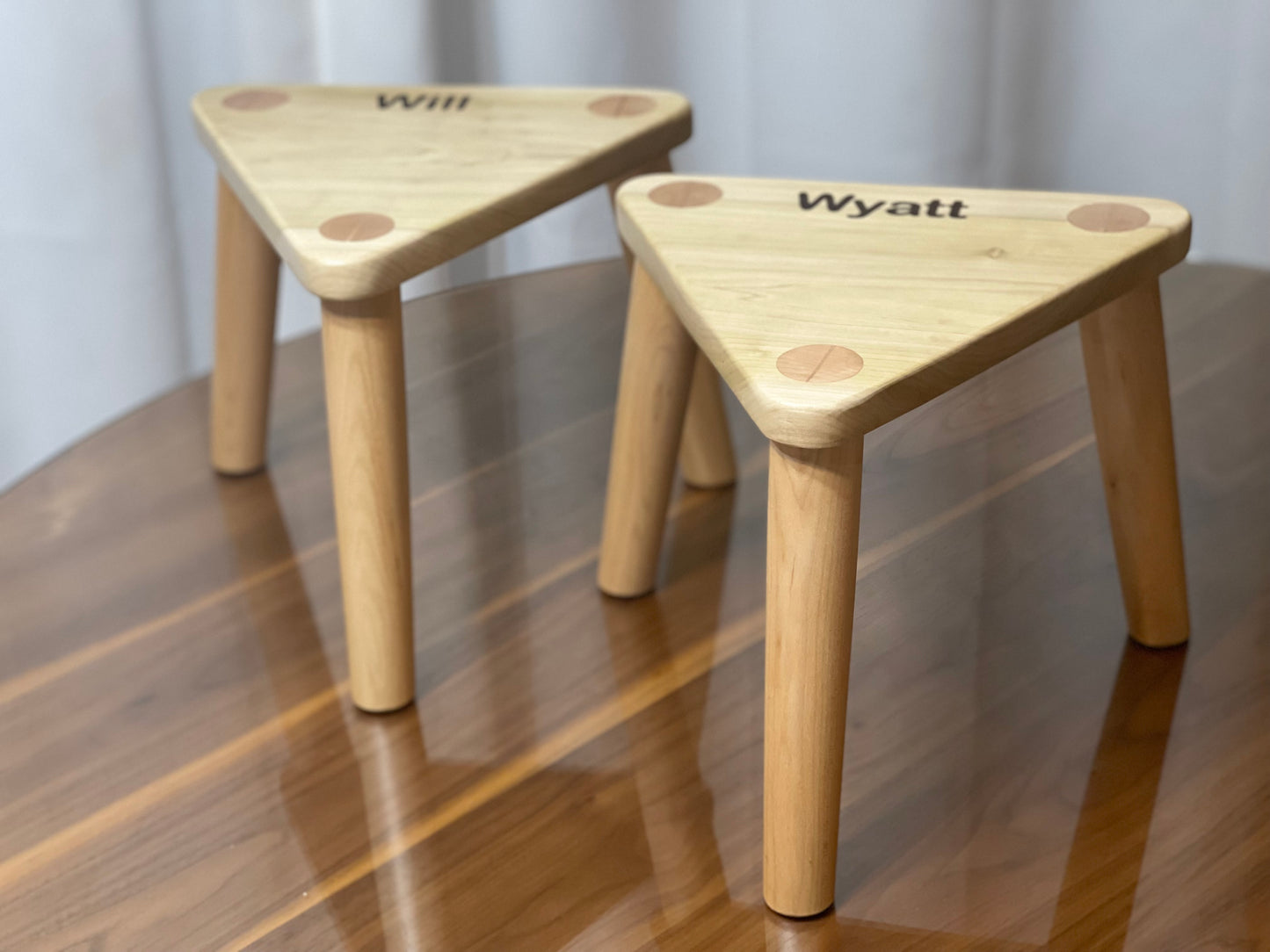 Hardwood Stool- with child’s name