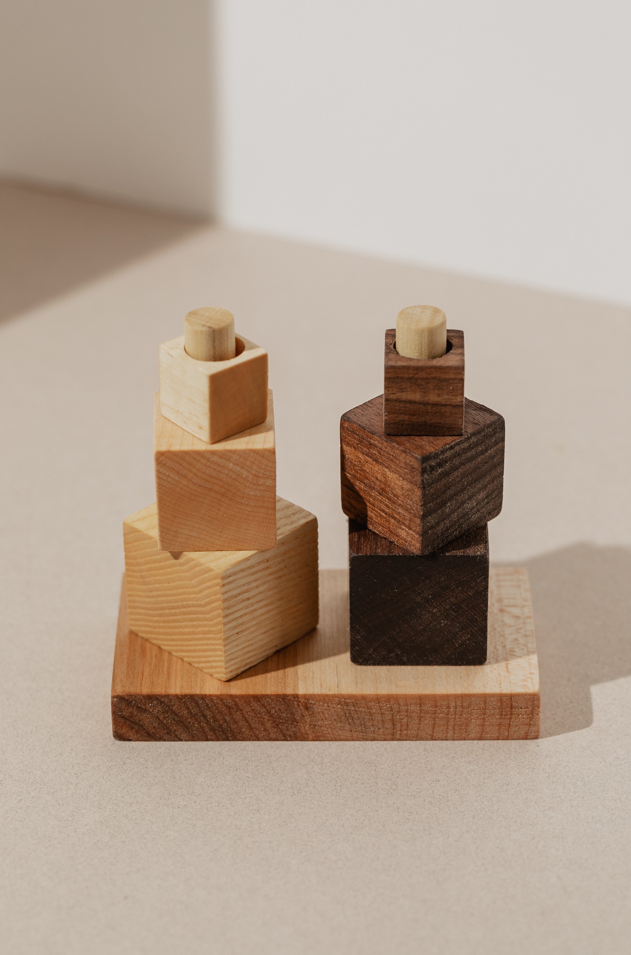Stacking Puzzle Example Puzzle, Square Stacking – Montessori for Minis