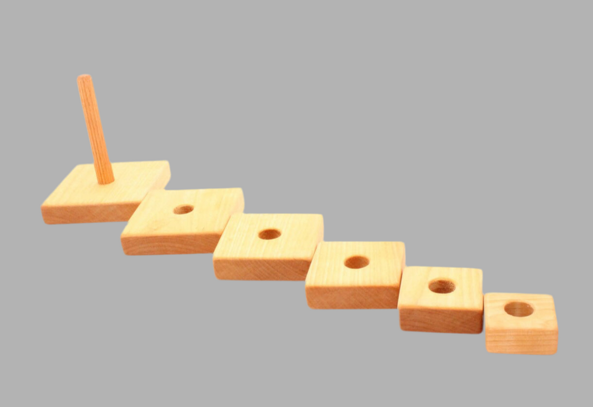 Number Stacking Pyramids Puzzle, Stacking Pyramid – Montessori for Minis
